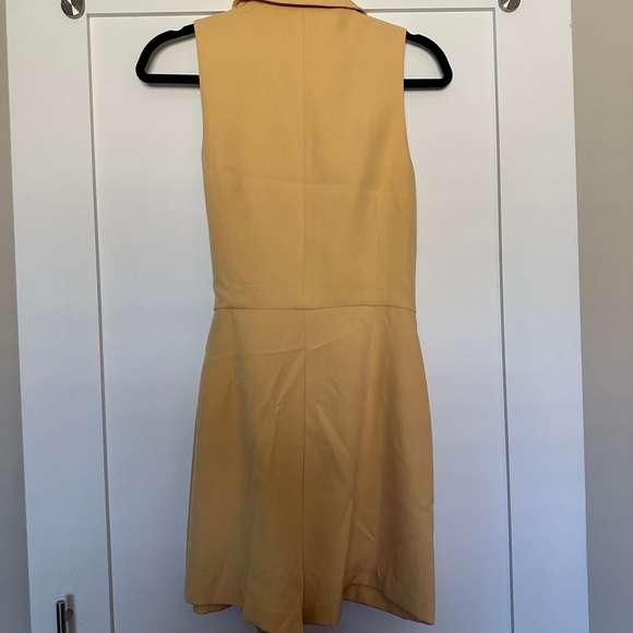 NEW ASTR Dandelion yellow front wrap sleeveless Romper - Picture 8 of 12